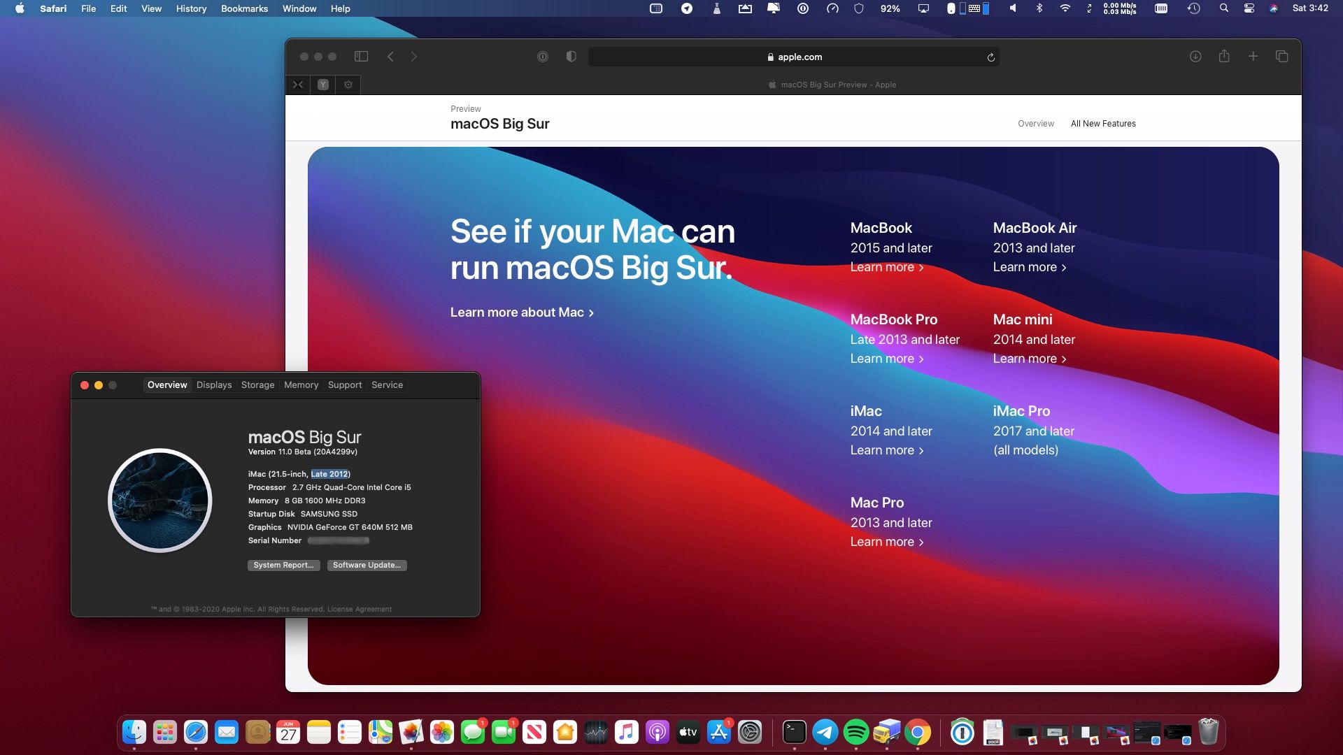 Macos big sur on unsupported mac 10.12.6
